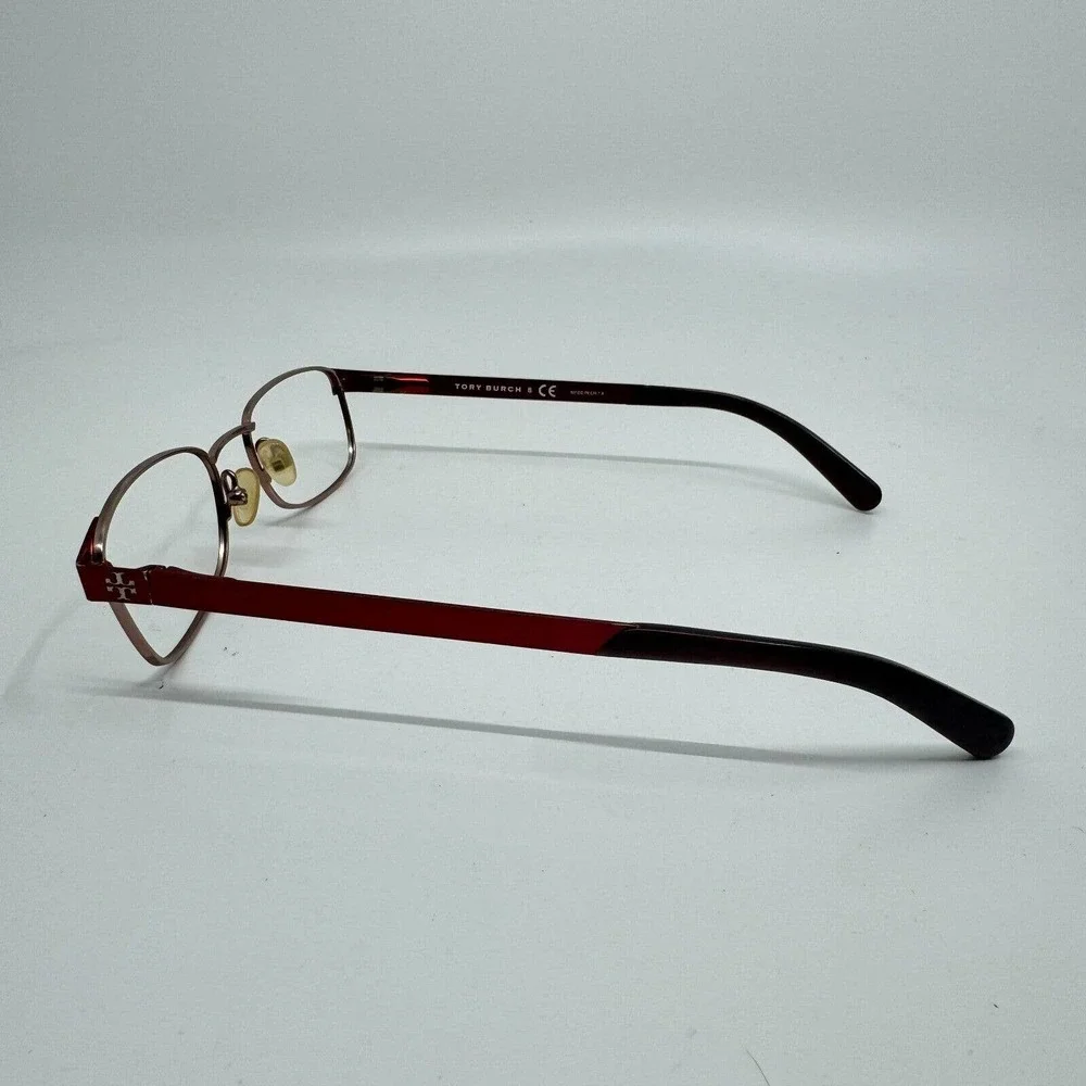Tory Burch Eyeglasses TY1013 346 Burgundy Rectangular Metal Frame‎ 51[]17 H10072